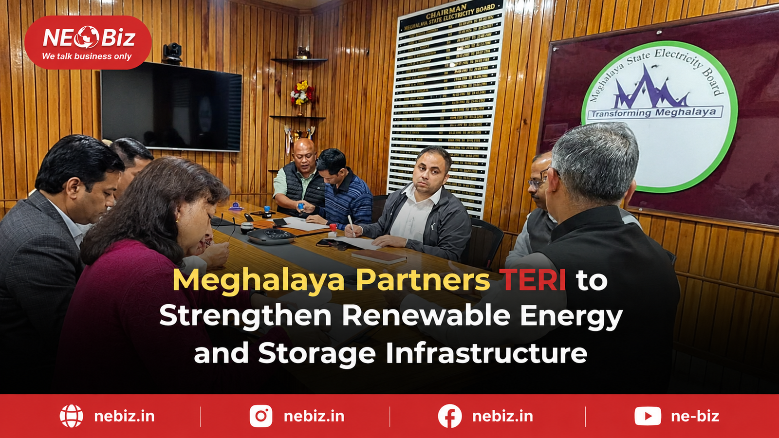 Meghalaya Partners TERI to Strengthen Renewable Energy  and Storage Infrastructure
